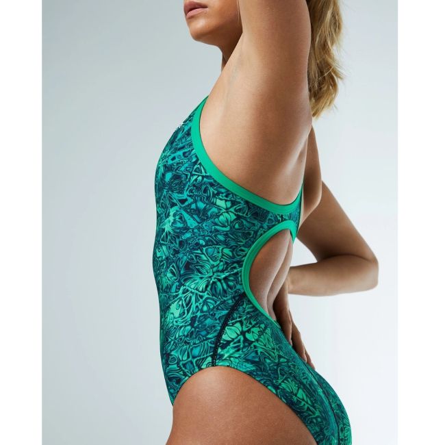 TYR - costum baie intreg pentru femei - Nebulous Diamondfit - verde multicolor