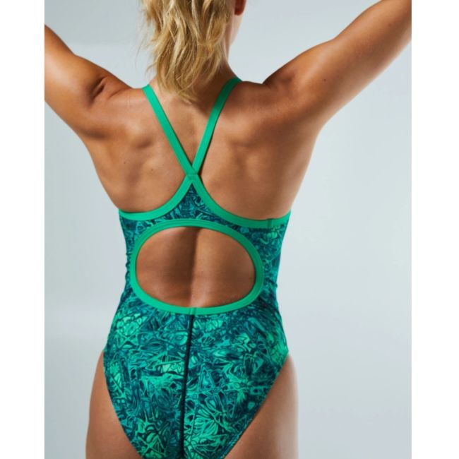 TYR - costum baie intreg pentru femei - Nebulous Diamondfit - verde multicolor