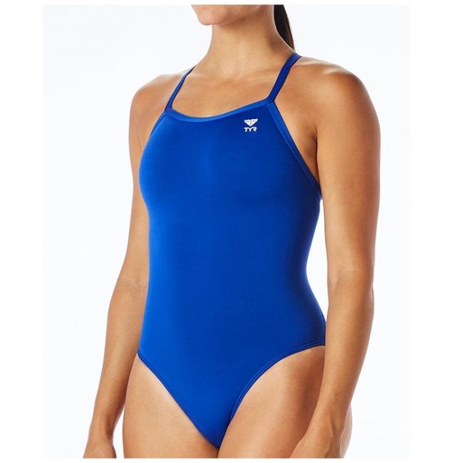 TYR - costum baie intreg pentru femei Durafast one Diamondfit - albastru royal