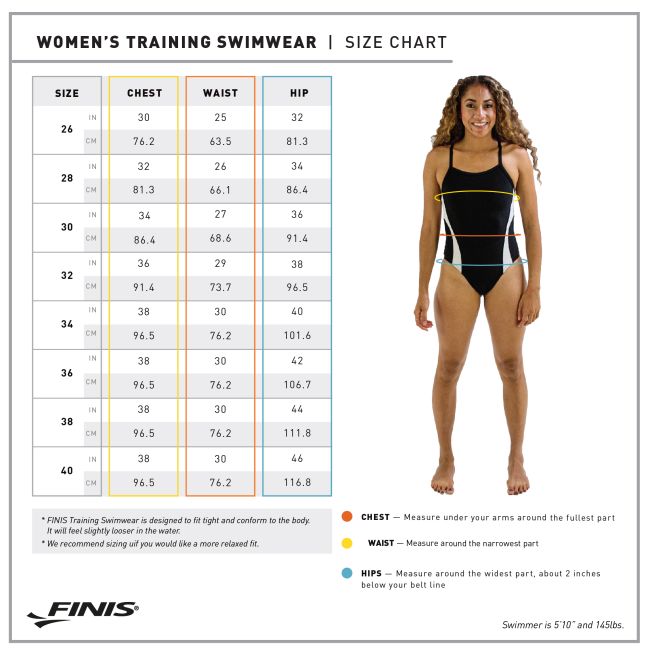 Finis - costum de baie intreg - Openback Solid Color - negru