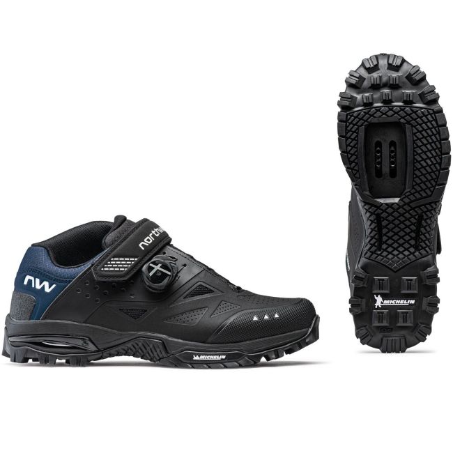 Northwave - pantofi ciclism MTB AM - Enduro MID 2 - Black | Deep Blue
