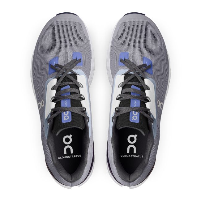 On Cloudstratus - pantofi alergare pentru barbati - gri deschis Fossil gri inchis Midnight alb
