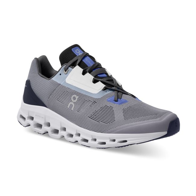 On Cloudstratus - pantofi alergare pentru barbati - gri deschis Fossil gri inchis Midnight alb