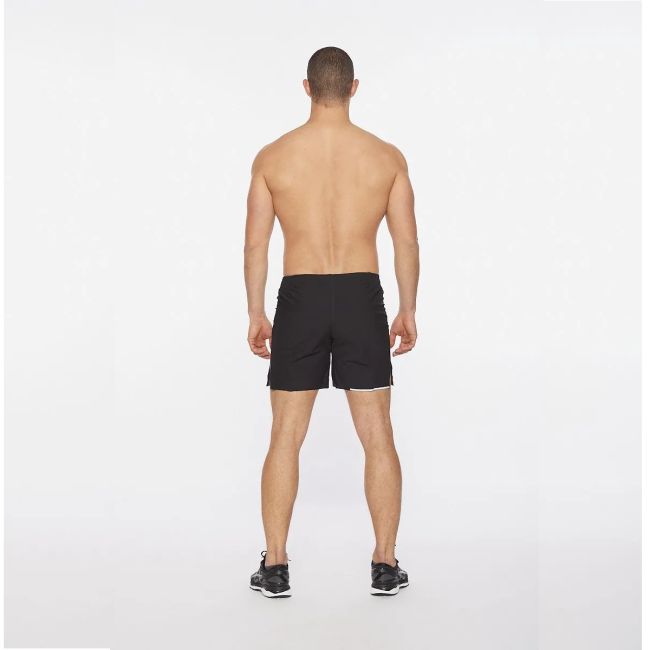 2XU - Pantaloni scurti de alergare pentru barbati Light Speed 7" Cover Shorts - negru reflectorizant
