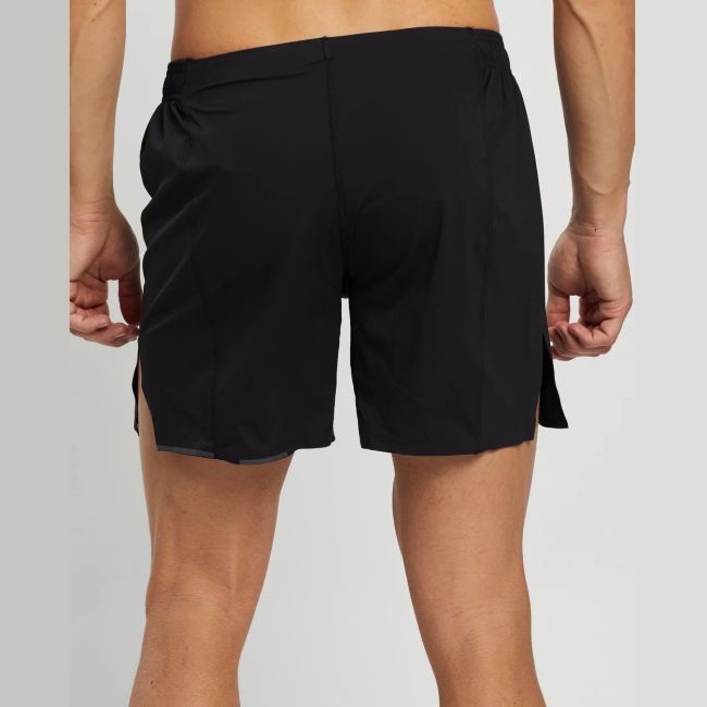 2XU - Pantaloni scurti de alergare pentru barbati Light Speed 7" Cover Shorts - negru reflectorizant