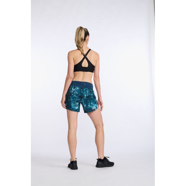 2XU - Pantaloni scurti de alergare pentru femei Aero 5 inch Shorts - albastru multicolor