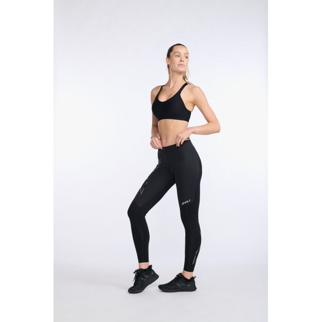2XU - colanti compresie femei pentru iarna Wind Defence - negru