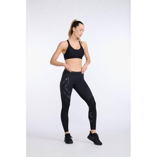 2XU - colanti compresie femei pentru iarna Wind Defence - negru