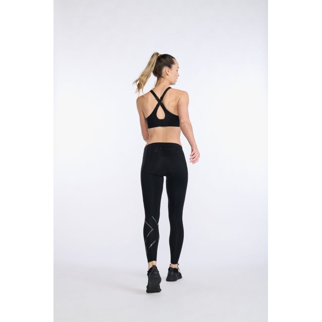 2XU - colanti compresie femei pentru iarna Wind Defence - negru