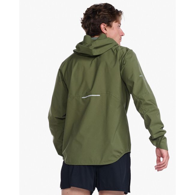 2XU - jacheta impermeabila cu elemente reflectorizante - Light Speed Waterproof Jacket - verde