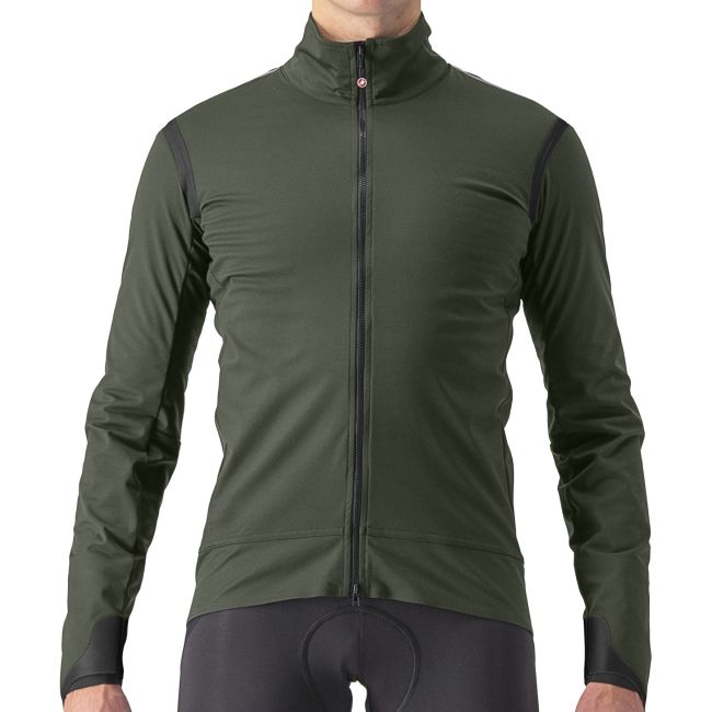 Castelli - Jacheta ciclism vreme rece sau iarna, Alpha Ultimate Insulated jacket - verde inchis militar kaki