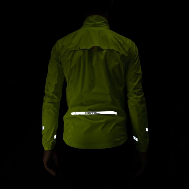 Castelli - Jacheta ciclism waterproof ploaie Emergency 2 Rainjacket - galben fluo
