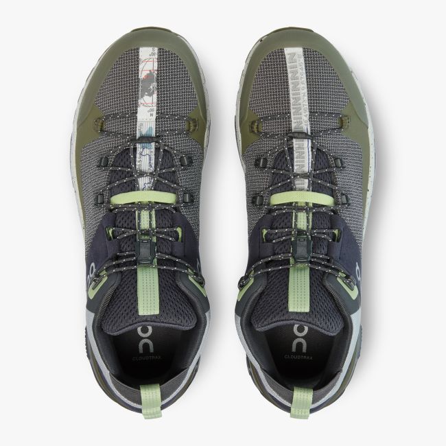 On Cloudtrax - ghete sport pentru barbati - albastru inchis ink verde army alb inghetat