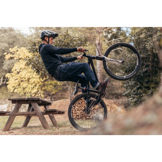 Northwave - bluză ciclism mânecă lungă Route Knit Hoodie - negru