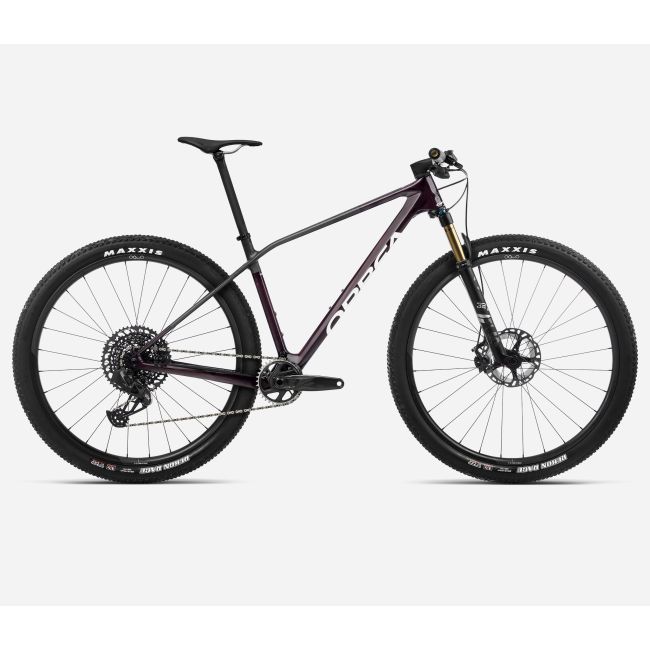 Orbea ALMA M PRO Wine Red Carbon View - Carbon Raw - măsura S - bicicletă MTB XC hardtail