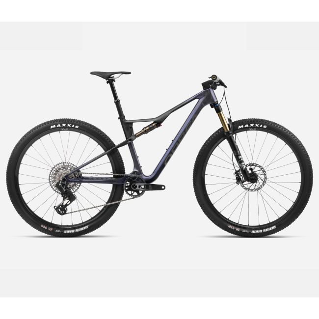 Orbea OIZ M-TEAM AXS Tanzanite Carbon View-Carbon Raw (Matt) - măsura S - bicicletă MTB XC full suspension
