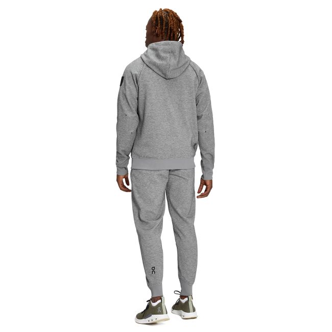 On Cloud - hanorac cu fermoar pentru barbati Zipped Hoodie - gri deschis