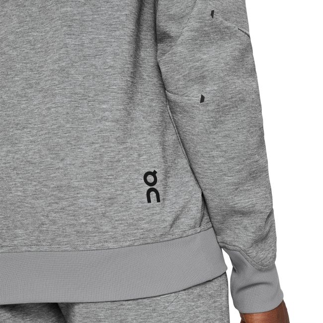 On Cloud - hanorac cu fermoar pentru barbati Zipped Hoodie - gri deschis