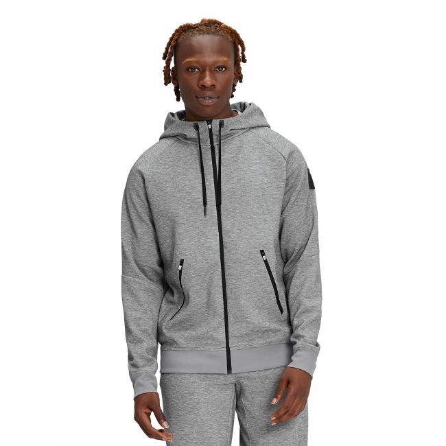 On Cloud - hanorac cu fermoar pentru barbati Zipped Hoodie - gri deschis