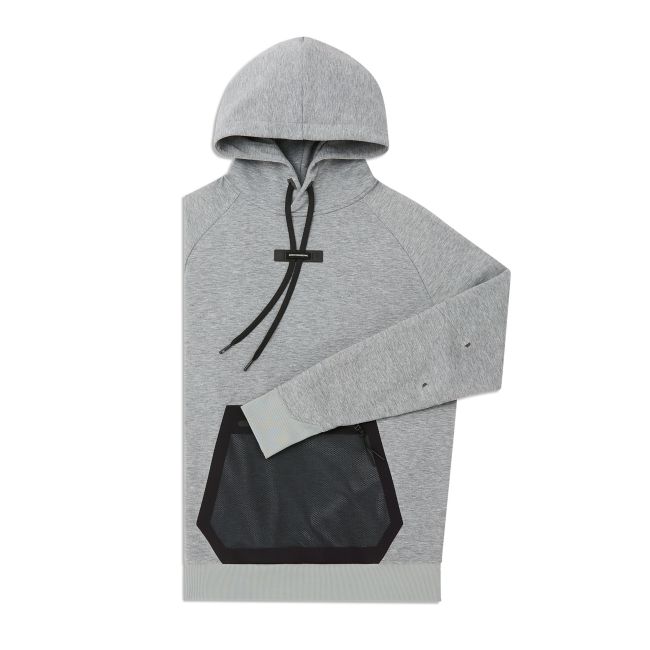 On Cloud - hanorac sport pentru barbati On M Hoodie - gri deschis negru