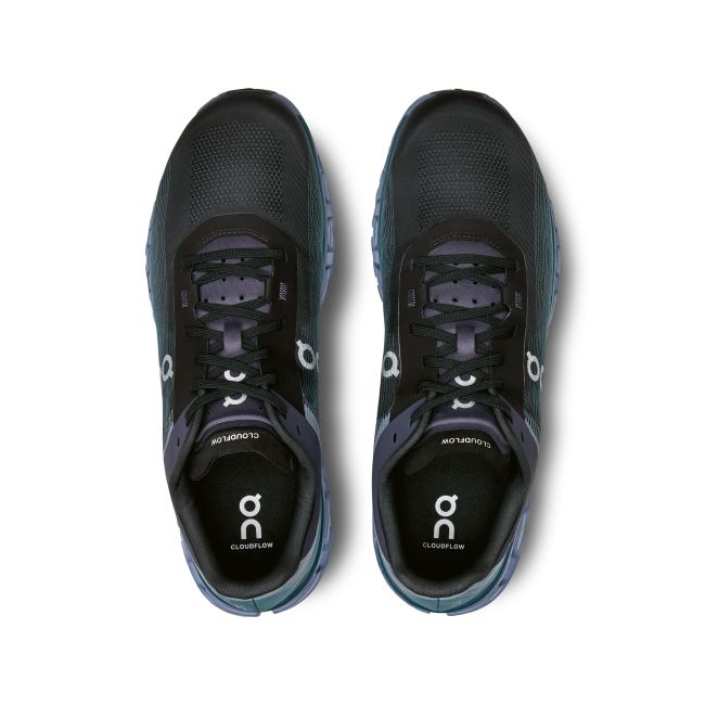 On CloudFlow 4 - pantofi sport pentru barbati - negru albastru furtuna albastru deschis