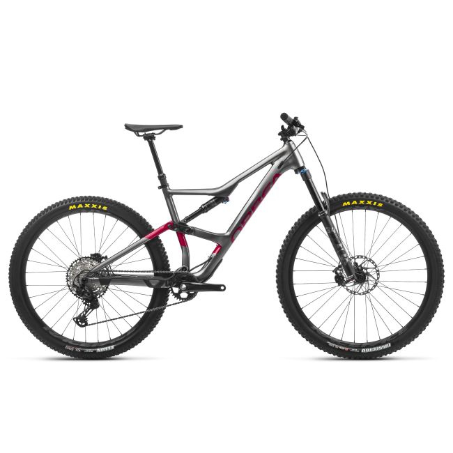 Orbea OCCAM H10 Glitter Anthracite-Metallic Red - măsura S - bicicletă MTB Trail full suspension