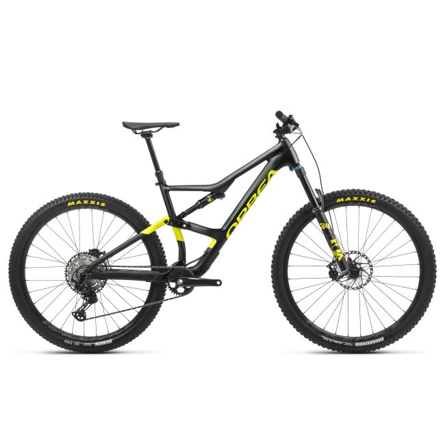 Orbea OCCAM H10 Metallic Dark Green-Lime Green - măsura S - bicicletă MTB Trail full suspension