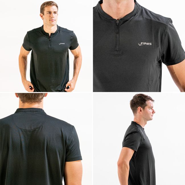 Finis -  tricou sport Polo barbati Tech Polo - negru
