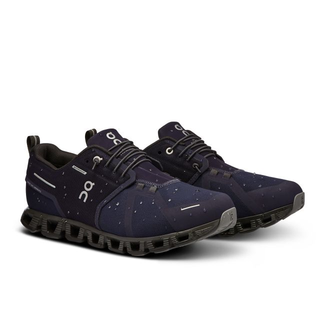 On Cloud 5 Waterproof - pantofi alergare pentru barbati - albastru inchis nocturn negru