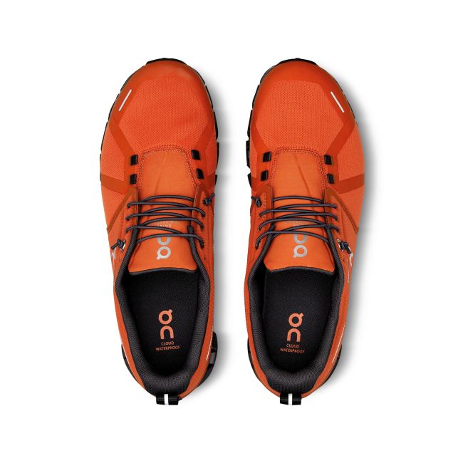 On Cloud 5 Waterproof - pantofi alergare pentru barbati - portocaliu flacara negru eclipsa