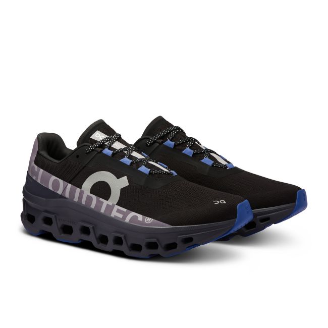 On Cloudmonster - pantofi alergare pentru barbati - albastru inchis negru magnet albastru deschis rechin