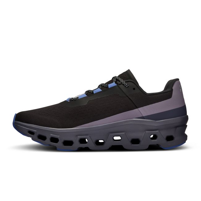 On Cloudmonster - pantofi alergare pentru barbati - albastru inchis negru magnet albastru deschis rechin