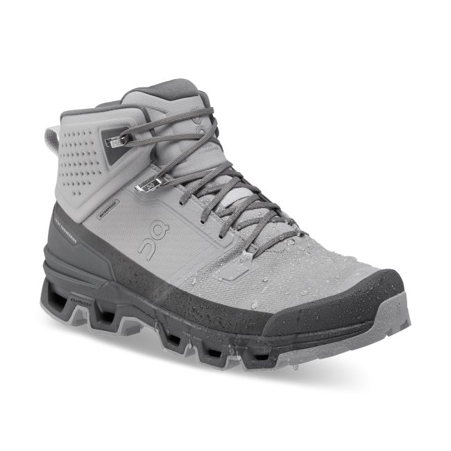 On Cloudrock 2 Waterproof - ghete sport pentru barbati - gri deschis aliaj gri inchis eclipsa