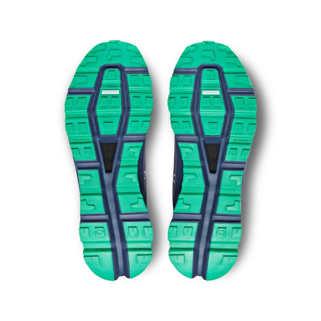 On Cloudvista Waterproof - pantofi sport pentru barbati - albastru inchis denim gri deschis metalic verde