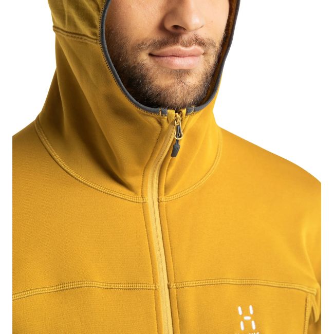 Haglofs - Jacheta fleece barbati Betula Hood - galben frunze de toamna