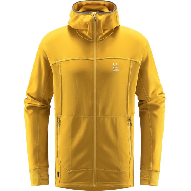Haglofs - Jacheta fleece barbati Betula Hood - galben frunze de toamna