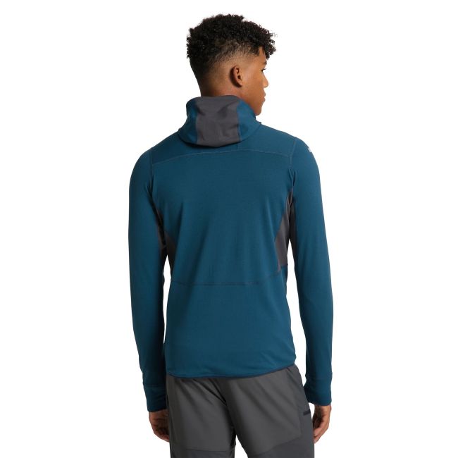 Haglofs - Jacheta fleece barbati L.I.M Mid Comp Hood - albastru inchis ocean gri magnetita