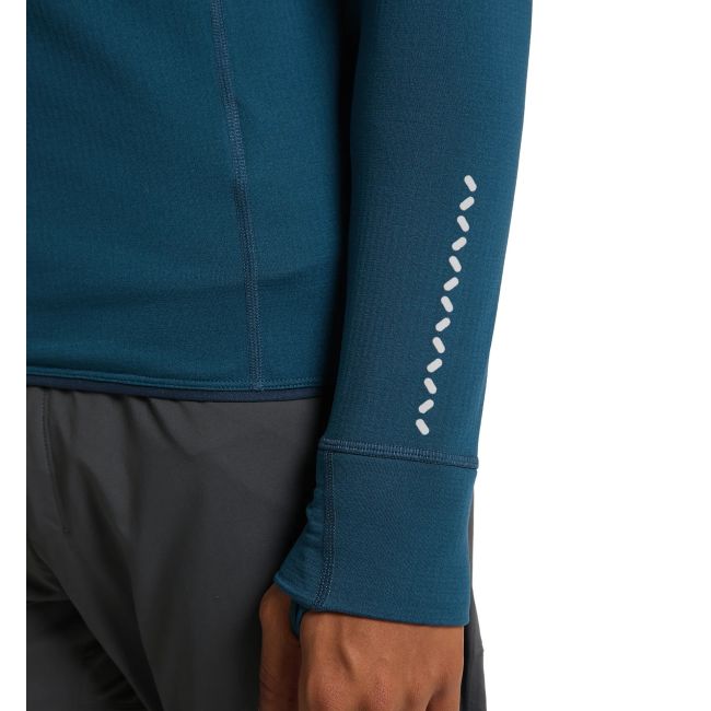 Haglofs - Jacheta fleece barbati L.I.M Mid Comp Hood - albastru inchis ocean gri magnetita