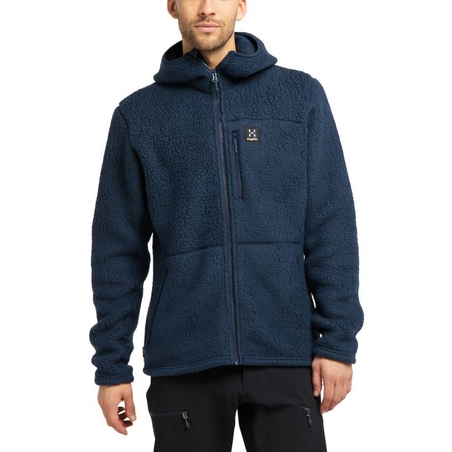 Haglofs - Jacheta groasa fleece barbati Pile Hood - albastru inchis