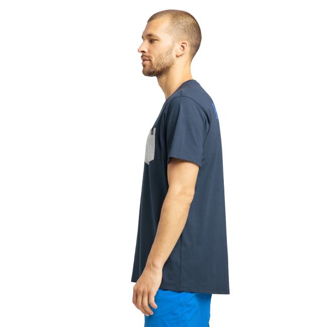 Haglofs - Tricou casual bumbac barbati Mirth Tee - albastru inchis