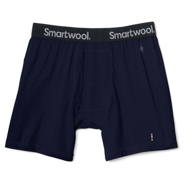 Smartwool - boxeri barbati Merino Boxer Brief Boxed - albastru inchis