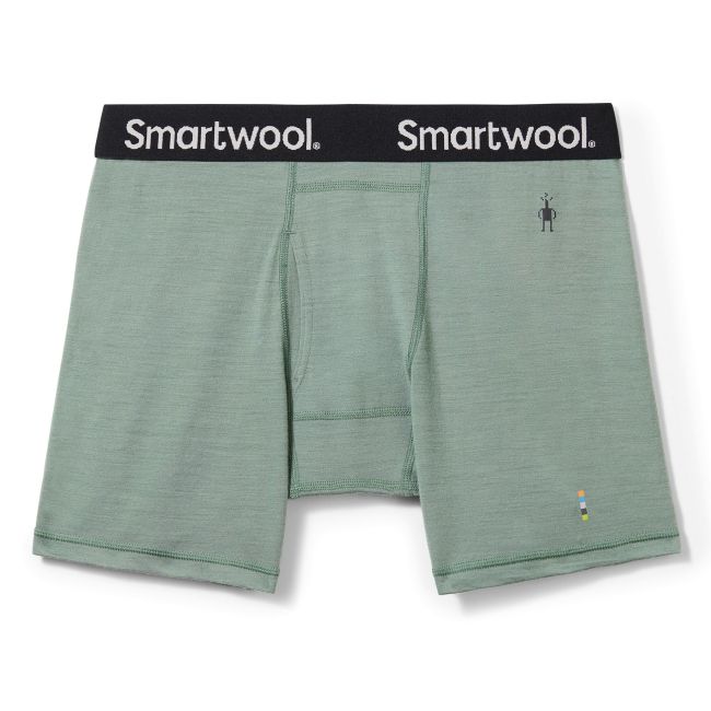 Smartwool - boxeri barbati Merino Boxer Brief Boxed - verde deschis salvie