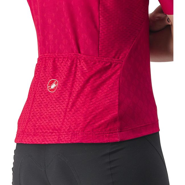 Castelli - tricou ciclism maneca scurta pentru femei Pezzi jersey - rosu