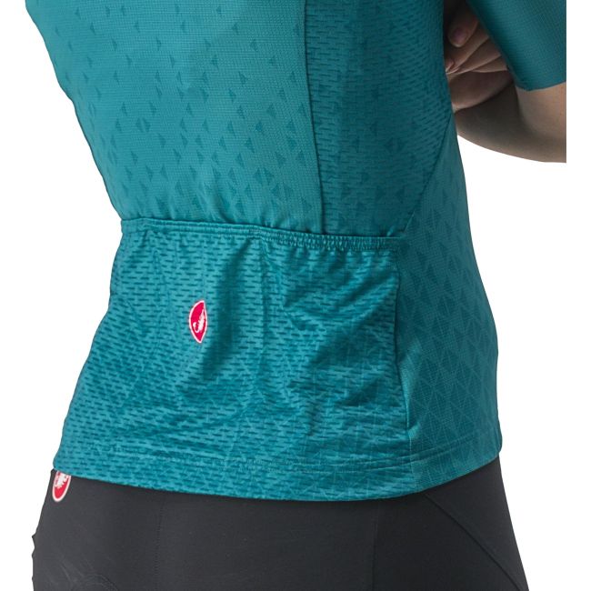 Castelli - tricou ciclism maneca scurta pentru femei Pezzi jersey - turcoaz