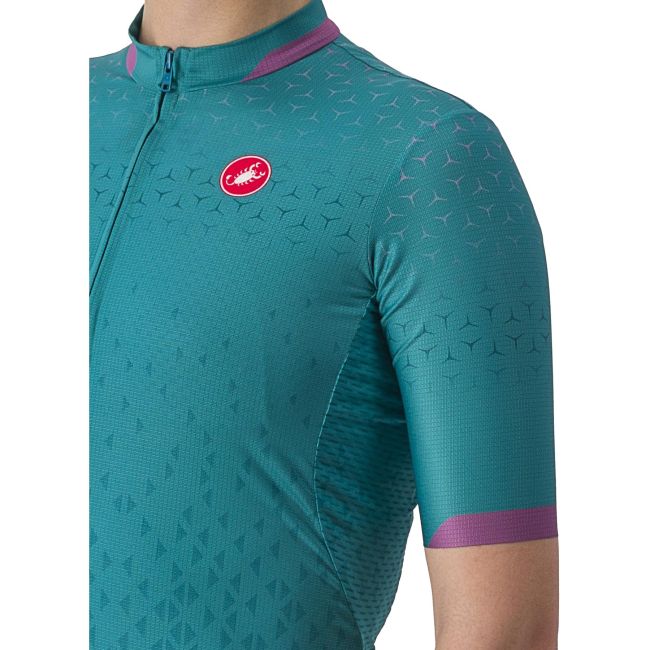 Castelli - tricou ciclism maneca scurta pentru femei Pezzi jersey - turcoaz