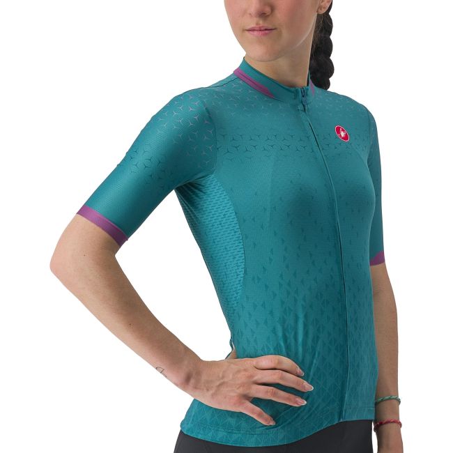 Castelli - tricou ciclism maneca scurta pentru femei Pezzi jersey - turcoaz