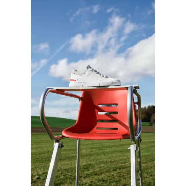 On Cloud THE ROGER Advantage - pantofi alergare pentru femei - alb albastru deschis furtuna