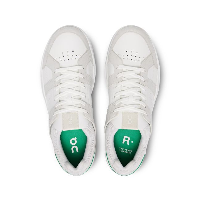On Cloud THE ROGER Clubhouse - pantofi alergare pentru barbati - alb verde menta