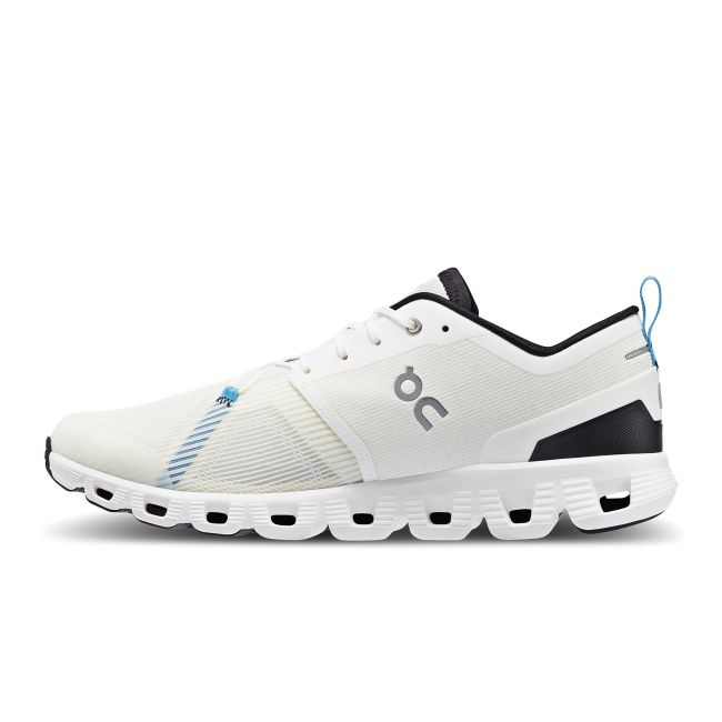 On Cloud X 3 Shift - pantofi alergare pentru barbati - alb nevopsit negru