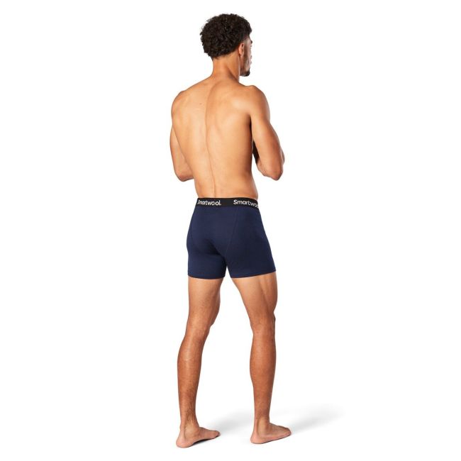 Smartwool - boxeri barbati Merino Boxer Brief Boxed - albastru inchis